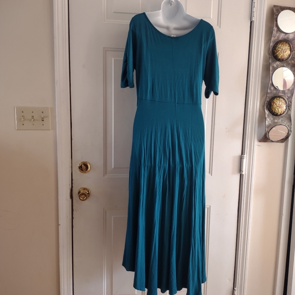 Touch me Green Short Sleeve Maxi Dress. Size XL - Picture 9 of 12